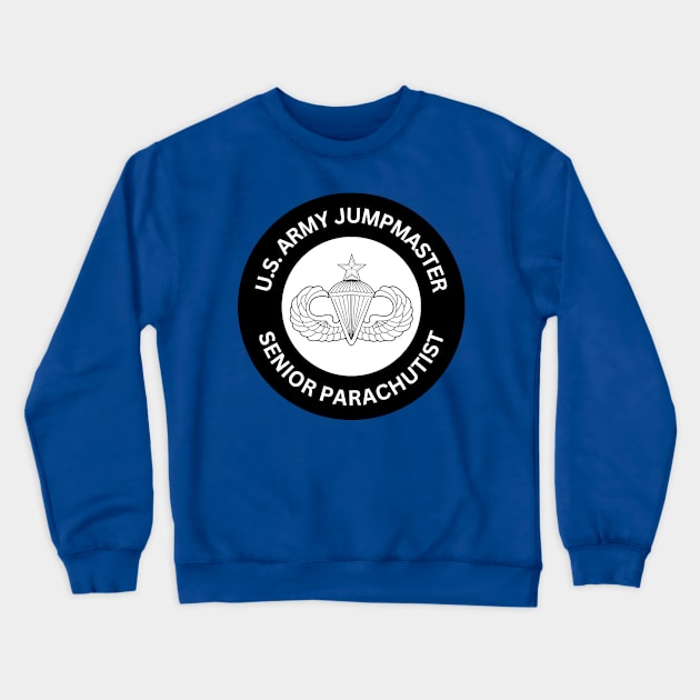 Army Senior Jump Wings - Airborne Jumpmaster Crewneck Sweatshirt by Desert Owl Designs